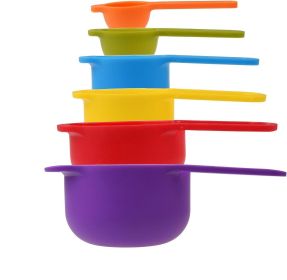 Little Cook Colorful  Stackable Measuring Cups And Spoons