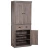 6ft  Kitchen Storage Pantry Drawer Cabinet Wood Grain