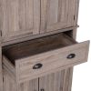 6ft  Kitchen Storage Pantry Drawer Cabinet Wood Grain