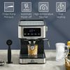 Coffee Latte Cappuccino Espresso Machine with Milk Frother Wand