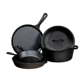 5-Piece Cast Iron Cookware Set