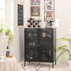 2-Door Buffet Sideboard Accent Table Liquor Cabinet