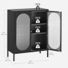 2-Door Buffet Sideboard Accent Table Liquor Cabinet