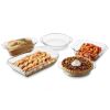Glass 5-Piece Bakeware Oven Safe Casserole Baking Dish Set