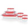 14-Piece Glass Bakeware Food Storage Container Set
