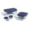 8-Piece Glass Bakeware Food Storage Set