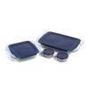 8-Piece Glass Bakeware Food Storage Set