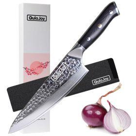 Qulajoy Chef Knife 8 Inch,VG-10 Damascus 67 Layer Blade