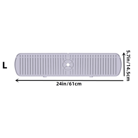 1pc Faucet Sink Splash Guard Mat