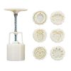 6 Stamps Round Plastic Moon Cake Molds, 50G