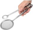 2 in 1 Stainless Steel Mesh Strainer Tongs