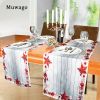 Muwago Christmas Stars Printed Table Runner linen