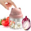 1pc Wireless Electric Mini Pink Garlic Chopper.