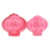 2 Sets Fu Character/Shuang Xi Lantern Shape Cookie Cutters Mold