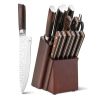 15 Pieces Stainless Steel Knife Block Set