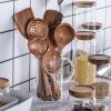 Natural Wood Tableware Spoon Ladle Set