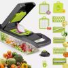 Multi-function Vegetable Fruit Slicer Chopper Food Container
