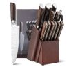 Stainless Steel Necessities Kitchen Knife Block Set.
