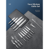 17 PC Stainless Steel Steak Knife Set,