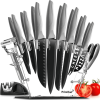 PrinChef 19 Pcs Stainless Steel Knife Set.