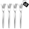Mirdinner 24 Pcs Stainless Steel Forks Silverware Set.