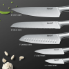 Hecef 5 PCS Stainless Steel Kitchen Knife Set