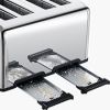 Geek Chef Stainless Steel Extra-Wide Slot 4 Slice Toaster