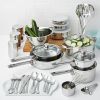 52 Pcs Stainless Steel Cookware and Kitchen Combo Set