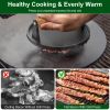 2Pcs Cast Iron Grill Press