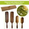 4 Pcs Walnut Wood Wooden Spoons