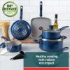 14-Piece Ceramic Non-Stick Cookware Set, Blue
