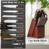 15 Pieces Stainless Steel Knife Block Set