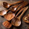 Natural Wood Tableware Spoon Ladle Set