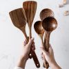 Natural Wood Tableware Spoon Ladle Set