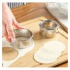 3pcs/Set; Stainless Steel Circle Mold & Hand Press Set