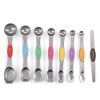 Set Of 8; Magnetic Measuring Spoon Set