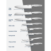 17 PC Stainless Steel Steak Knife Set,