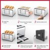 Toaster 4 slices, Geek Chef stainless steel extra-wide slot toaster