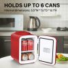 Fridge, 4L/6 Can Portable Cooler & Warmer