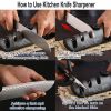 3 Stage Kitchen Chef Knife and Scissor Sharpeners