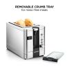 Chefman Stainless Steel 2-Slice Digital Pop-Up Toaster