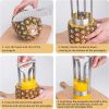 1pc Stainless Steel Pineapple Corer Peeler