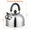 2.1Quarts Stainless Steel Whistling Tea Kettle