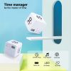 1pc Cube Timer; Gravity Flip Kitchen Timer
