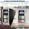 Premium 15-inch Mini Beverage Refrigerator / Wine Cooler