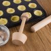 1pc Wood Double Side Egg Tart Pusher