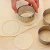 3pcs/Set; Stainless Steel Circle Mold & Hand Press Set