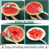 1pc 2 In 1 Watermelon Slicer With Stainless Steel Cutter.