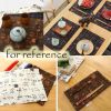2 Pcs Chinese Style Cotton Linen Place Mats