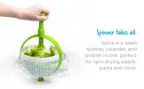 Spina; Easy-To-Use Salad Spinner Colander
